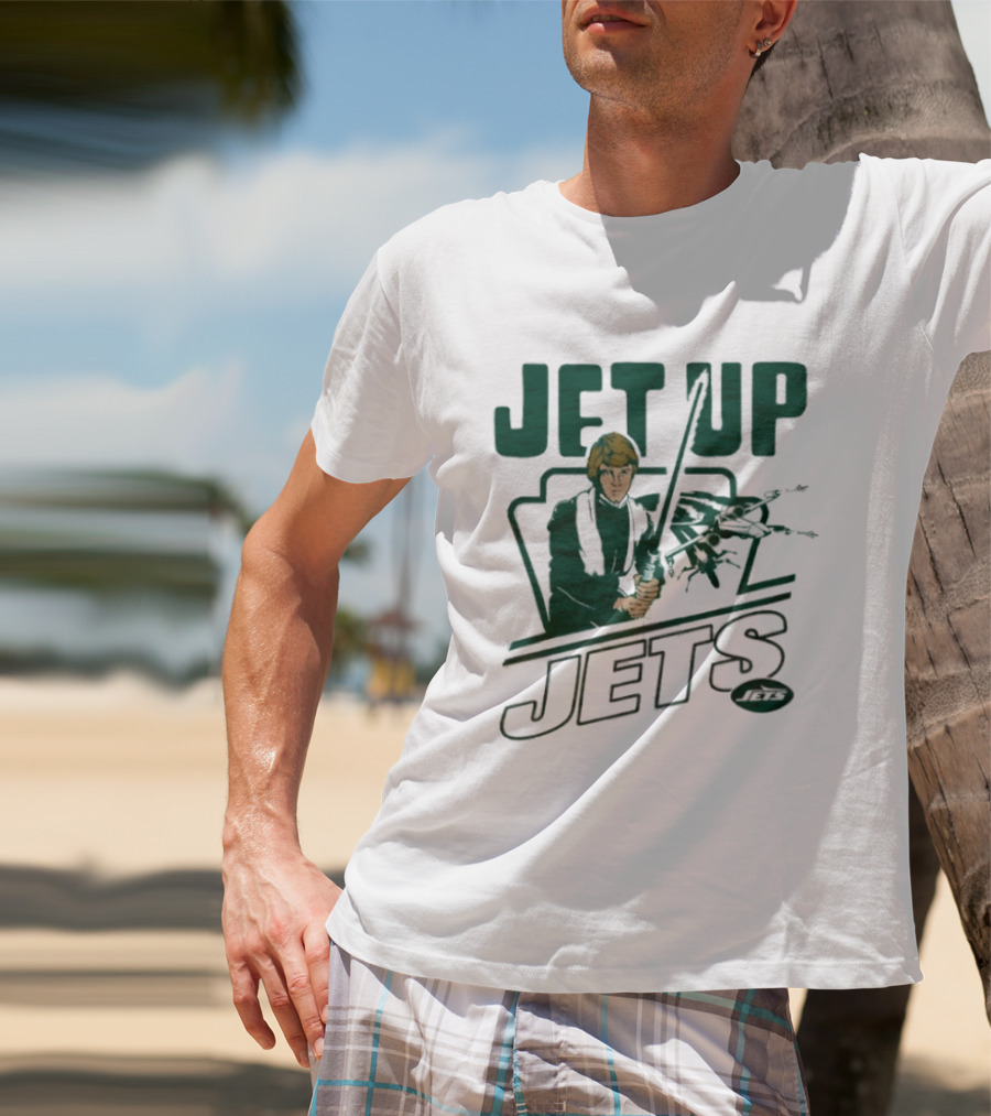 Jet Up Star Wars Luke New York Jets Collaboration T-Shirt