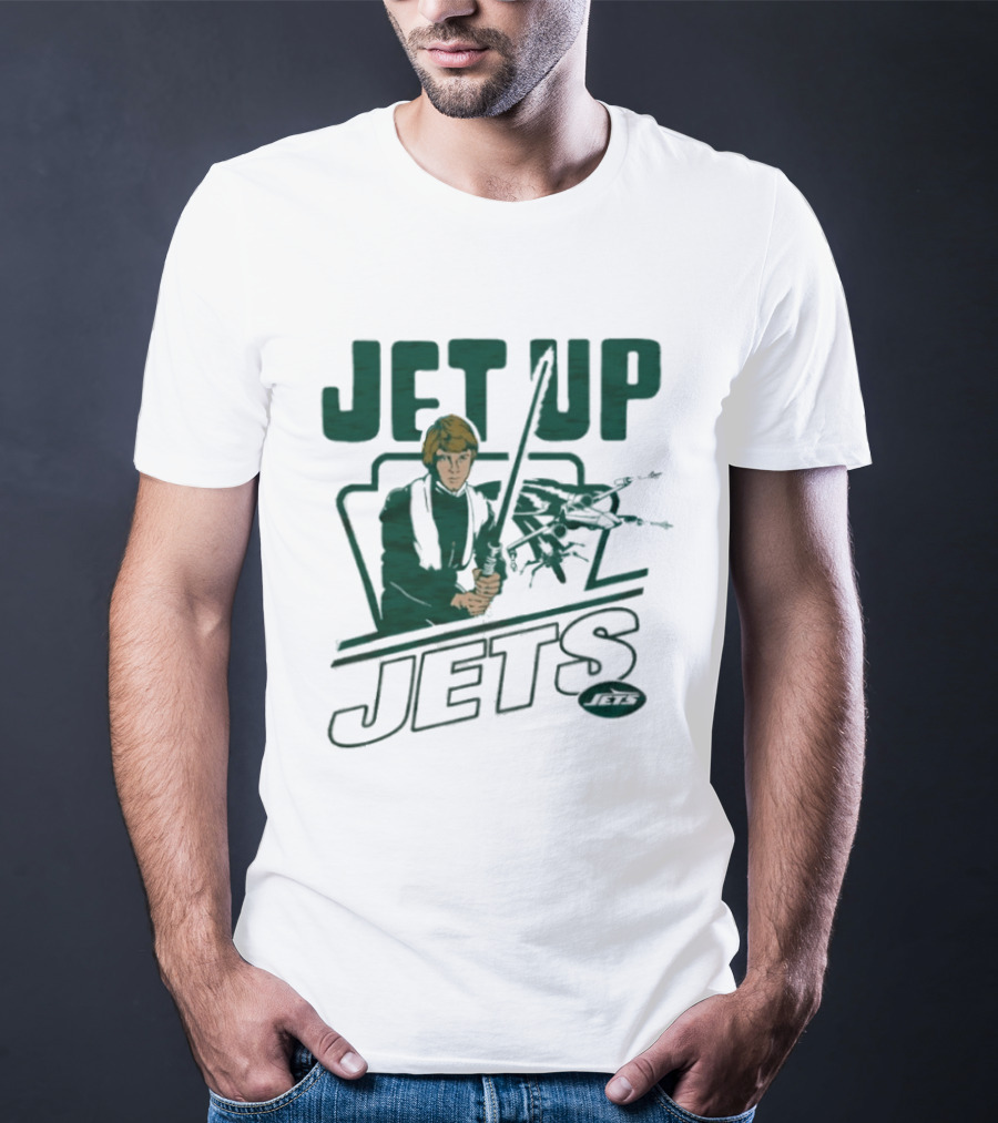 Jet Up Star Wars Luke New York Jets Collaboration T-Shirt