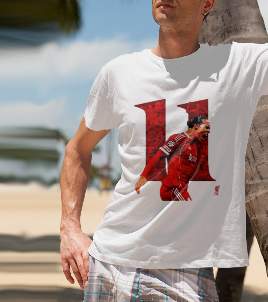 Virgil Van Dijk Liverpool Fifpro World 11 Champions League Star T-Shirt