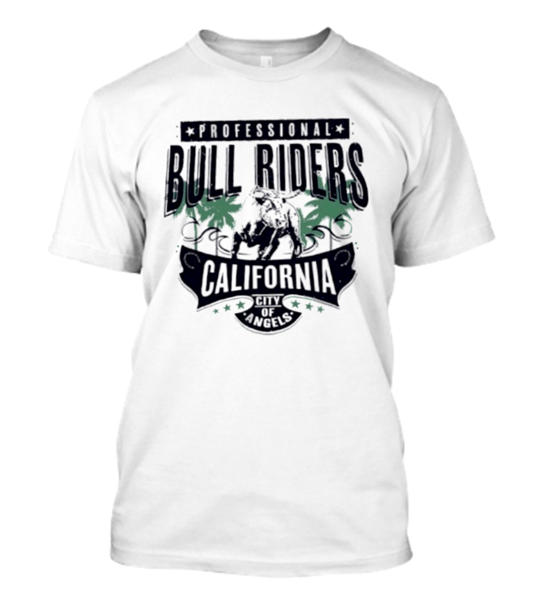 Professional Bull Riders California Ride The Nights Anaheim City Of Angels T-Shirt