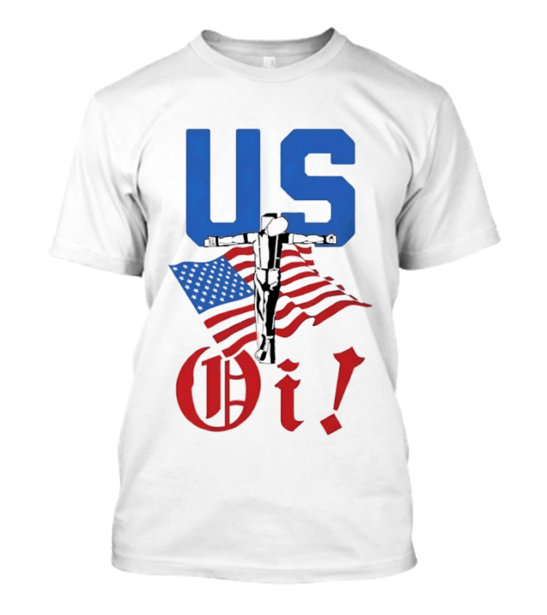 US Oi American Flag Punk Rock Skinhead Culture T-Shirt
