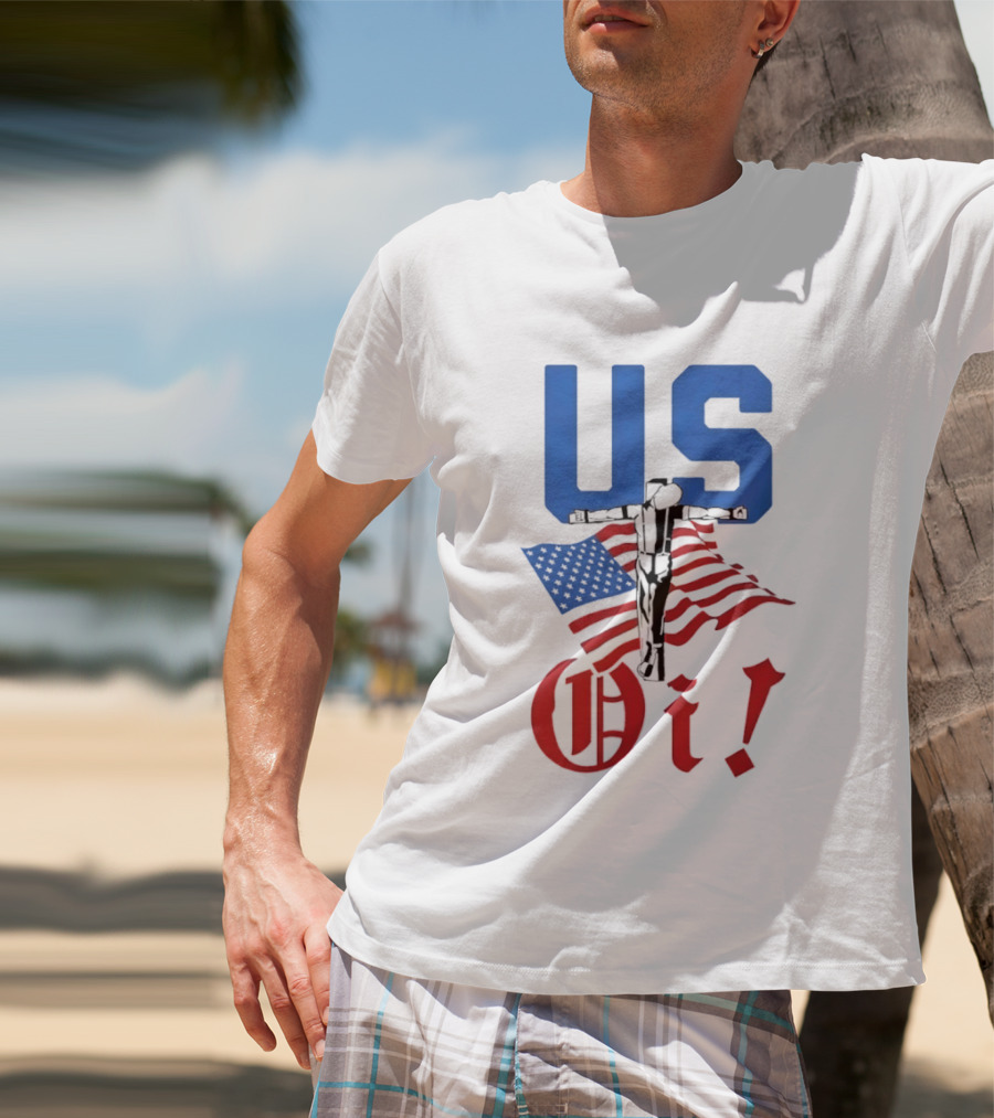 US Oi American Flag Punk Rock Skinhead Culture T-Shirt