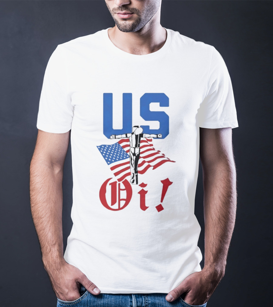 US Oi American Flag Punk Rock Skinhead Culture T-Shirt