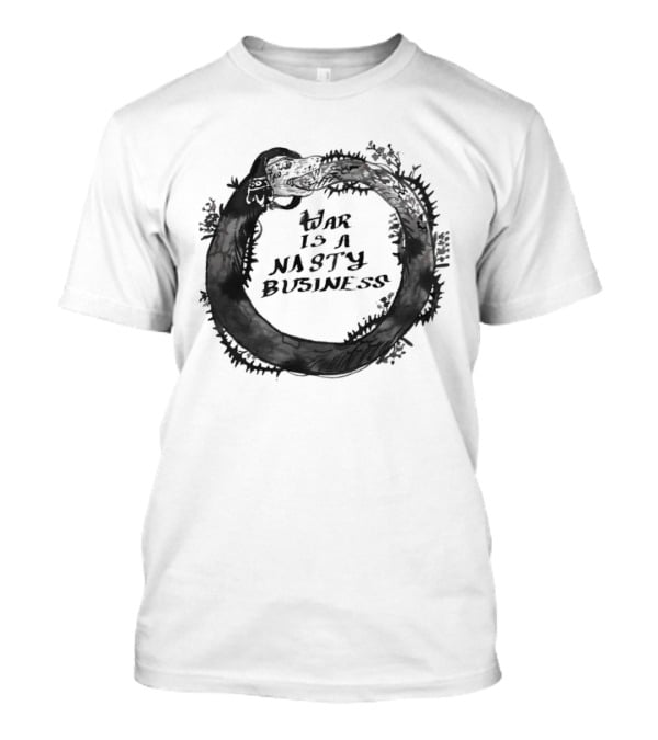 War Is A Nasty Business Ouroboros Serpent Circle T-Shirt