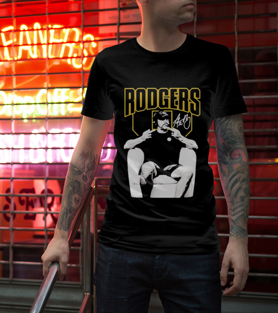 Rodgers Absolute Coward Double Middle Finger Pittsburgh Steelers T-Shirt