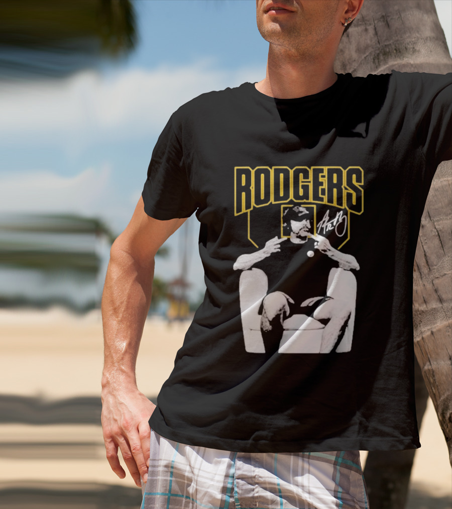 Rodgers Absolute Coward Double Middle Finger Pittsburgh Steelers T-Shirt