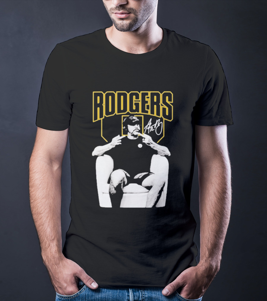 Rodgers Absolute Coward Double Middle Finger Pittsburgh Steelers T-Shirt