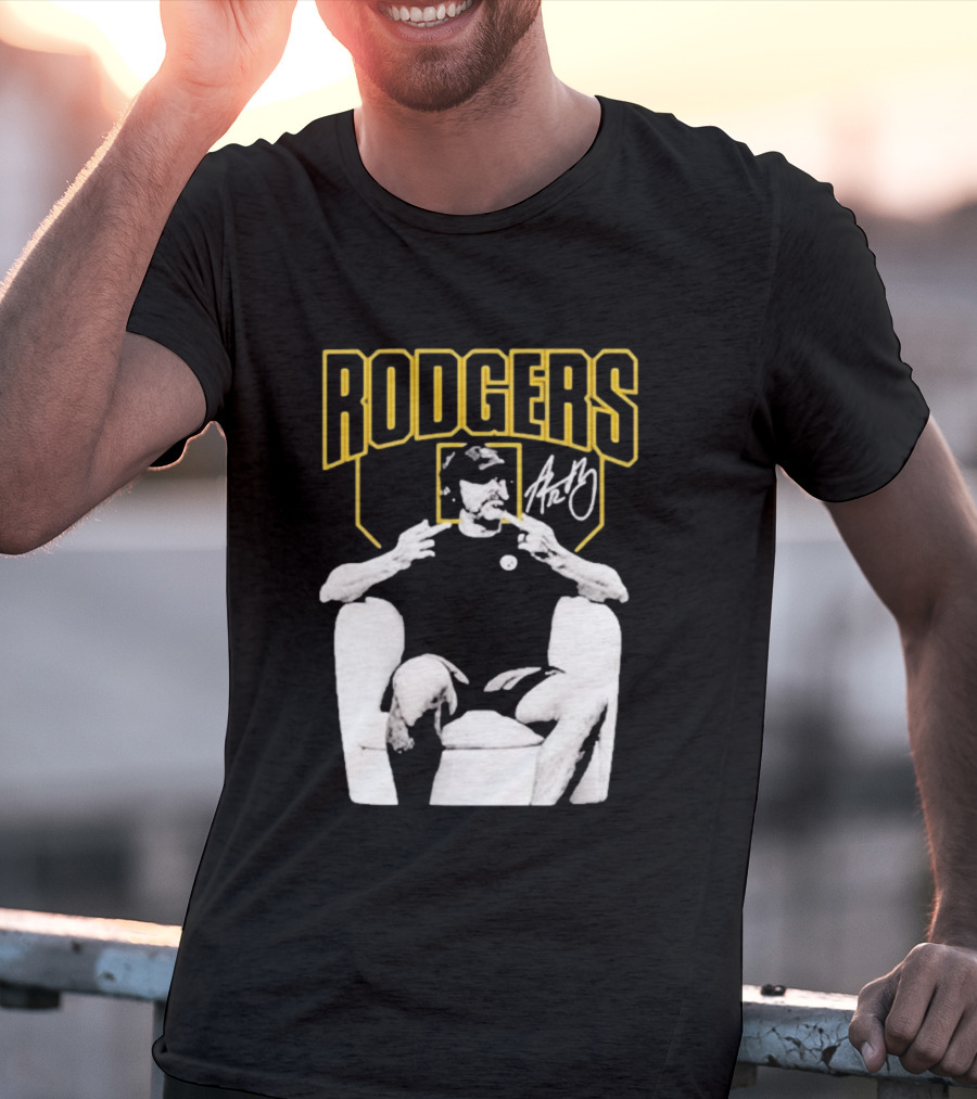 Rodgers Absolute Coward Double Middle Finger Pittsburgh Steelers T-Shirt