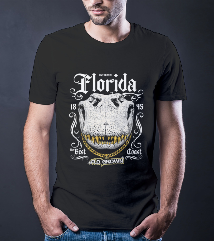 Authentic Florida 1845 Best Coast Flo Grown Alligator T-Shirt