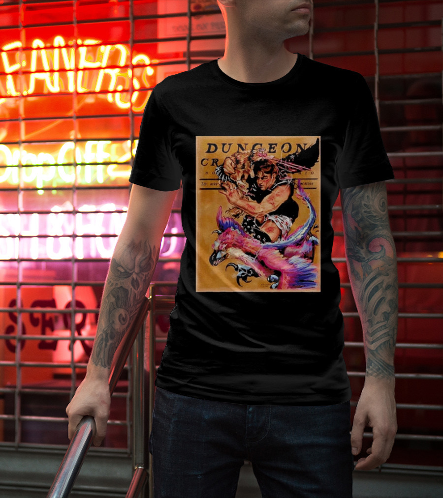 Dungeon Crawler Carl Goddamnit Donut Fantasy Adventure Art By Andrew Bowser T-Shirt