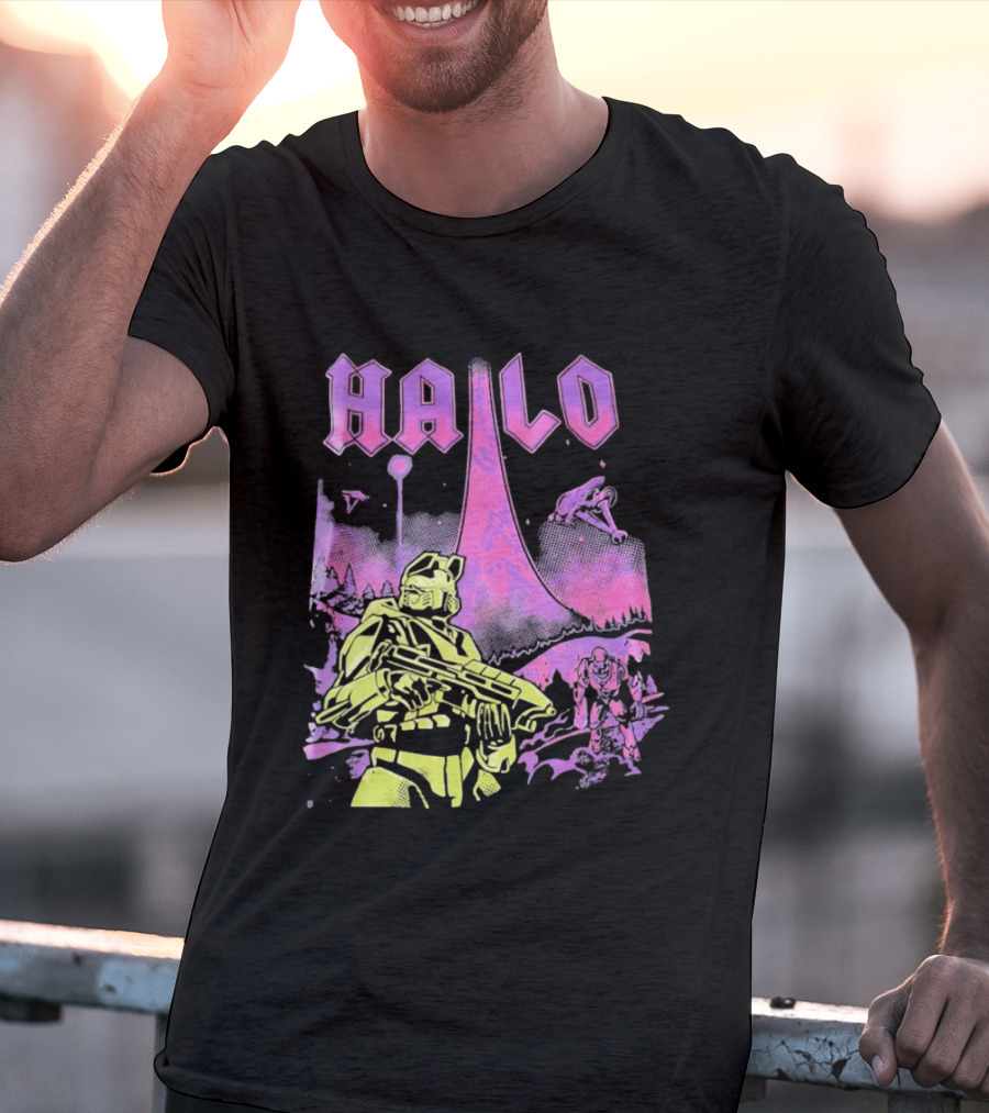 Halo Master Chief Retro Gaming Xbox T-Shirt