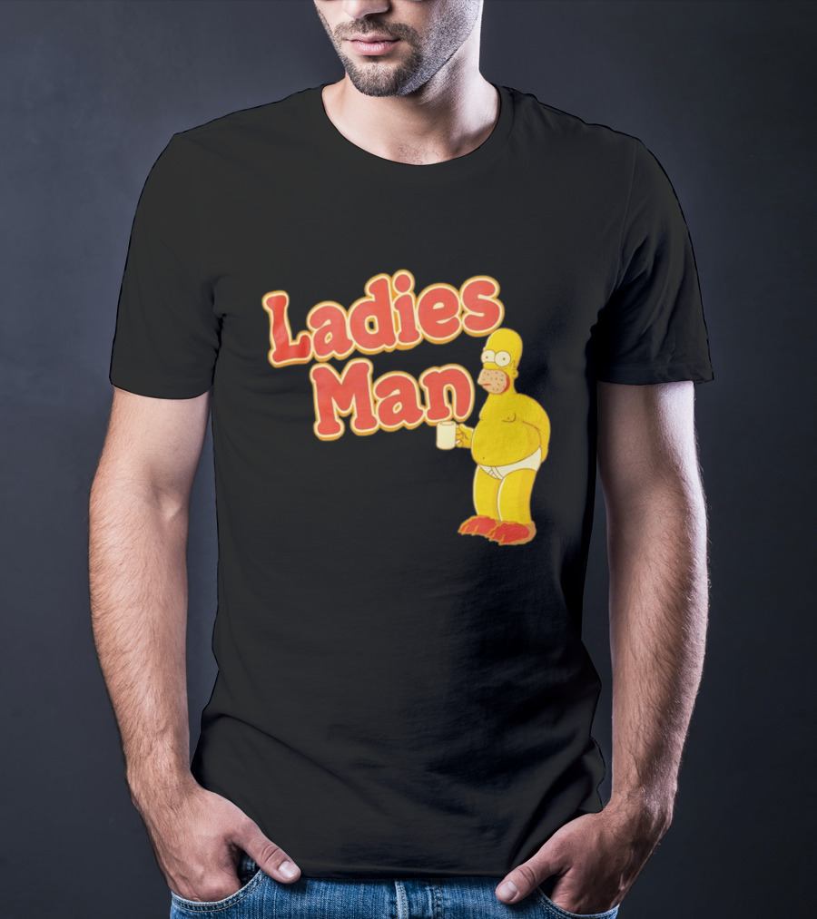 Ladies Man Homer Simpson The Simpsons Cartoon T-Shirt