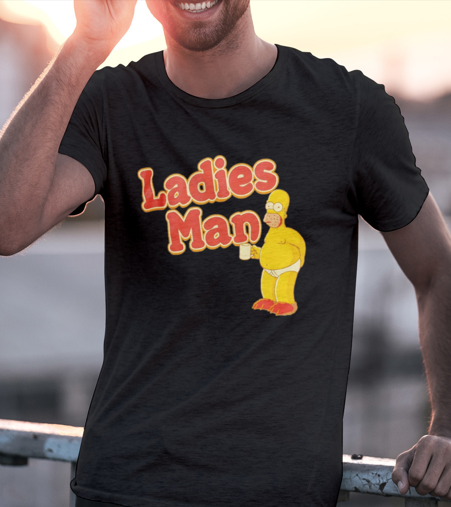 Ladies Man Homer Simpson The Simpsons Cartoon T-Shirt