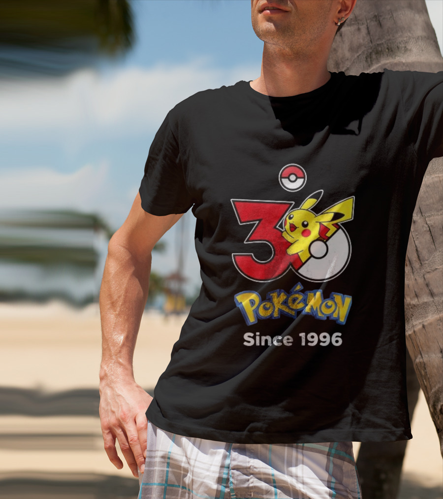 Tampa Bay Buccaneers X Pokemon 30th Anniversary Pikachu Since 1996 Celebration T-Shirt