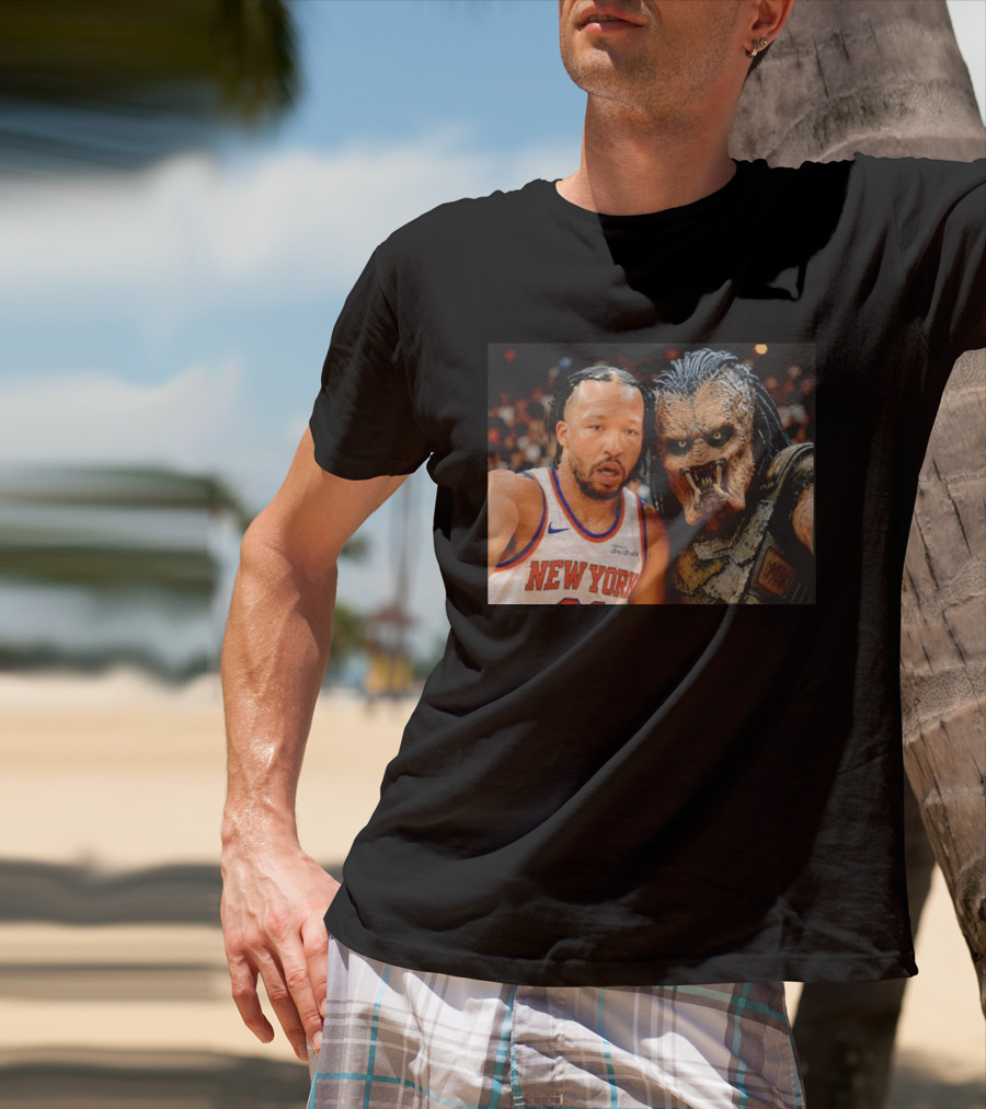 New York Knicks Jalen Brunson And Predator Basketball Encounter T-Shirt