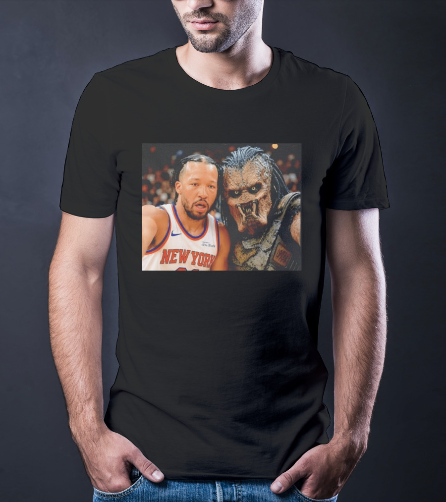 New York Knicks Jalen Brunson And Predator Basketball Encounter T-Shirt