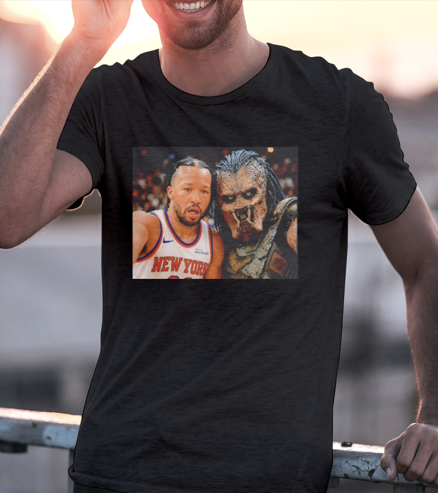 New York Knicks Jalen Brunson And Predator Basketball Encounter T-Shirt