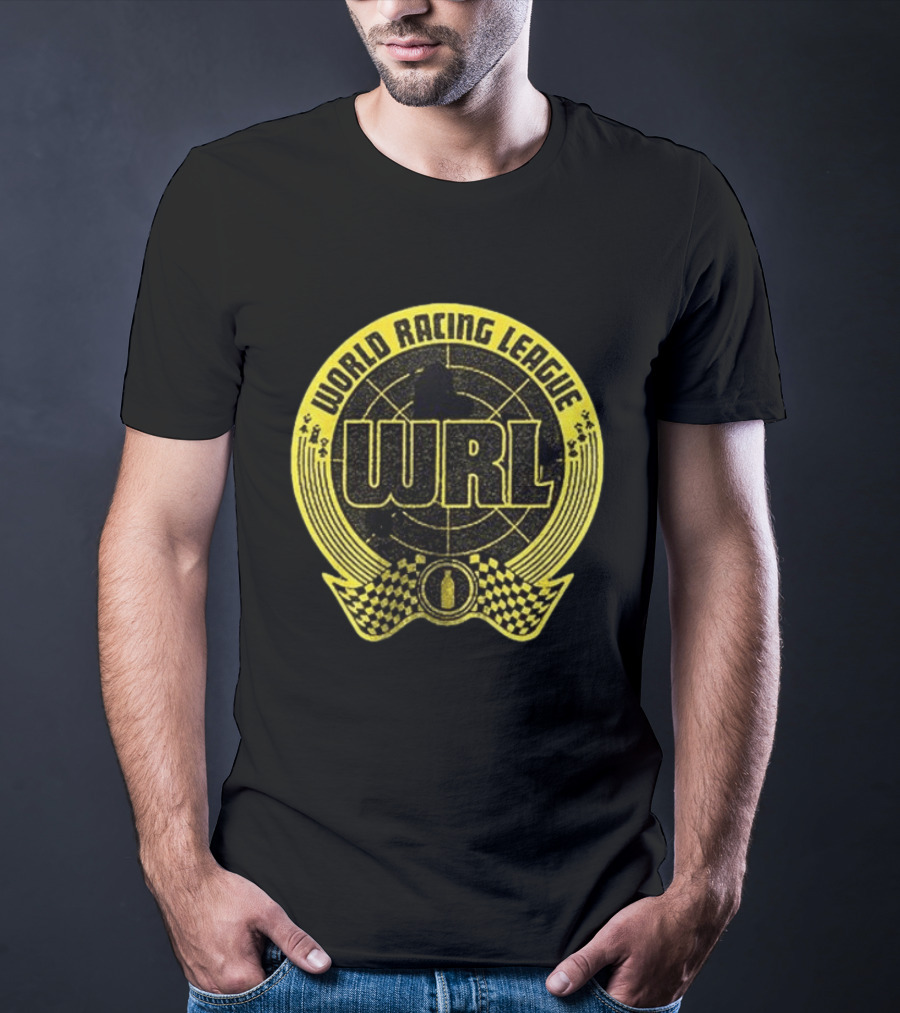 World Racing League WRL Racing Checkered T-Shirt