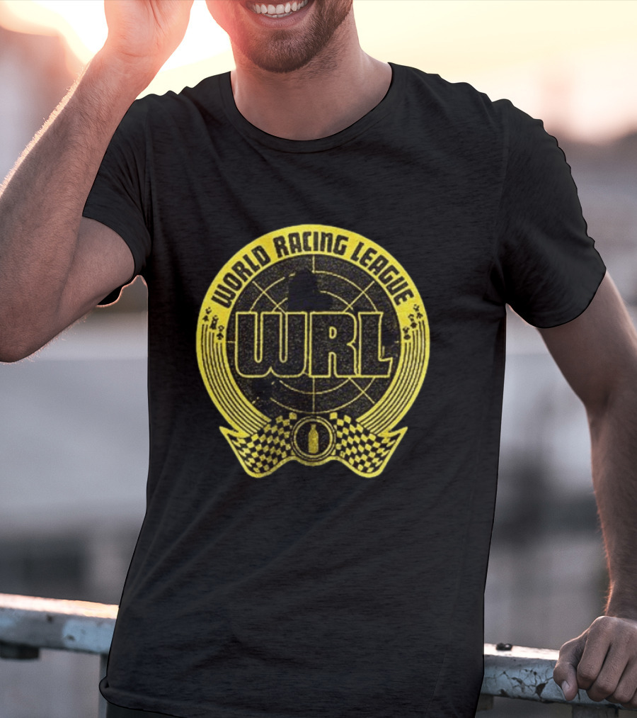World Racing League WRL Racing Checkered T-Shirt