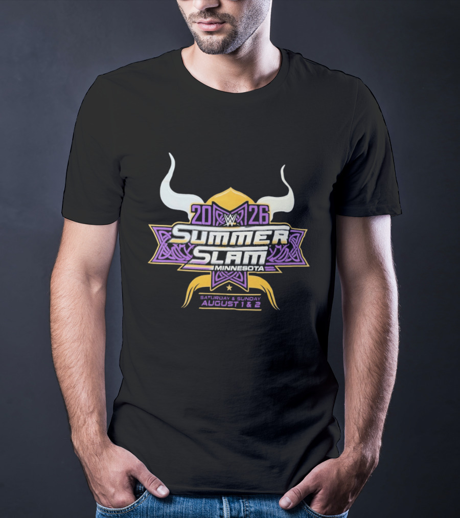 WWE SummerSlam 2026 Minnesota Saturday Sunday August 1 2 T-Shirt