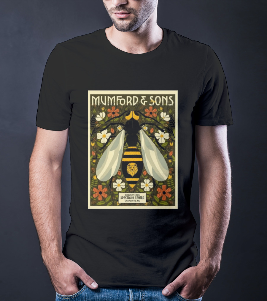 Mumford And Sons Event August 9 2026 Spectrum Center Charlotte NC T-Shirt