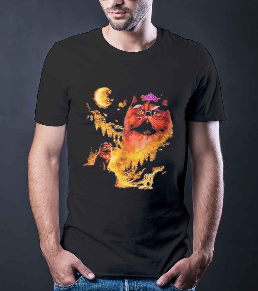 Princess Donut Cat Lover Moon Fantasy T-Shirt
