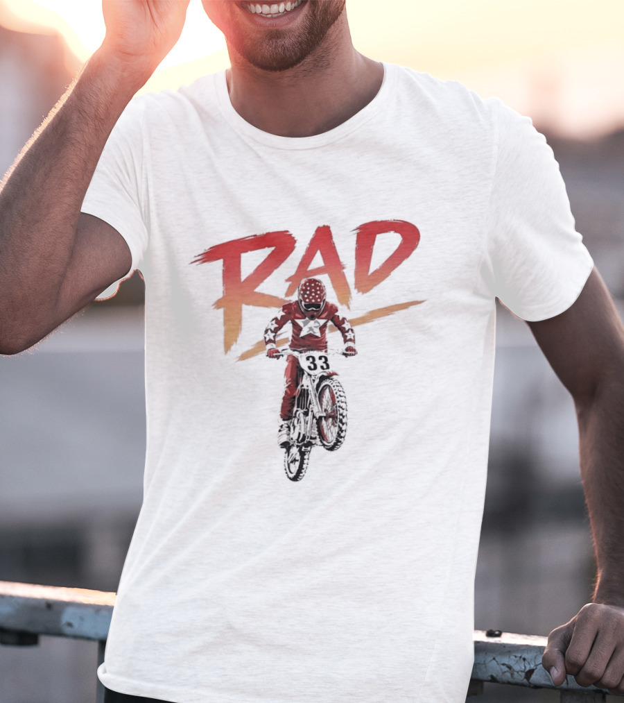 Rad 33 Motocross Rider Dirt Bike Motorcycle Adventure T-Shirt