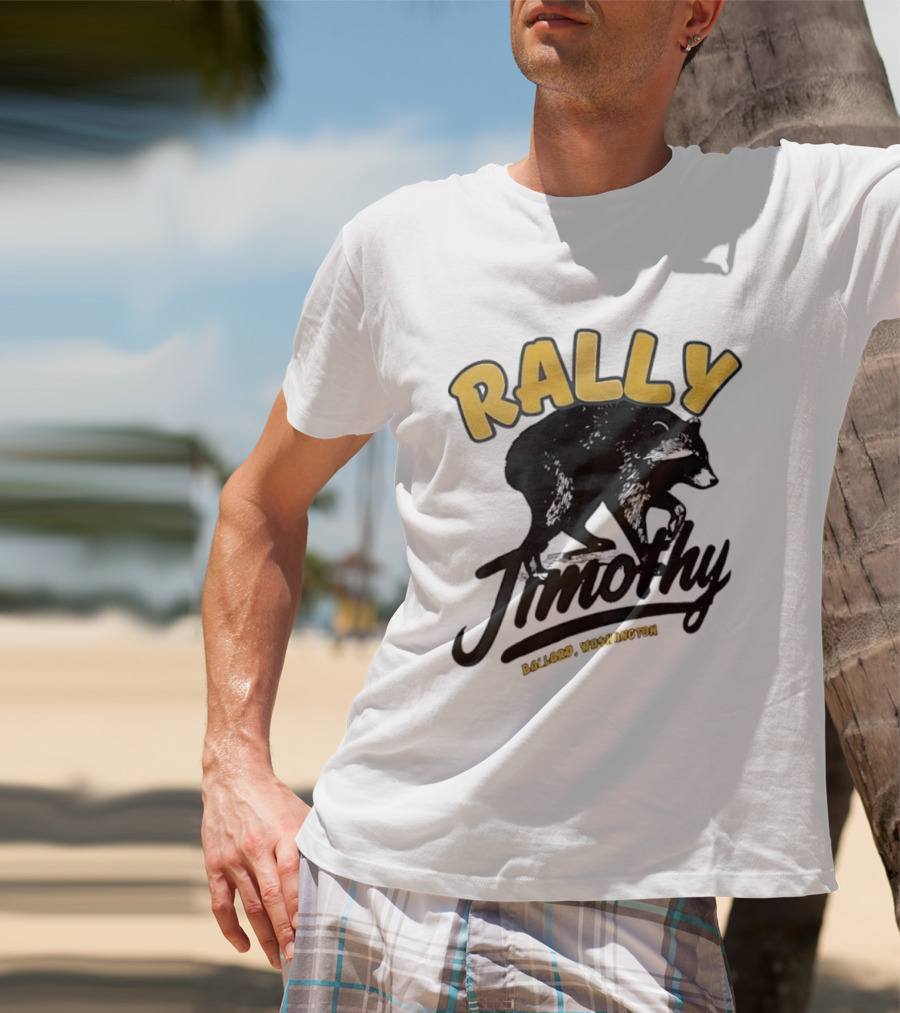 Rally Timothy Ballard Washington Black Raccoon T-Shirt