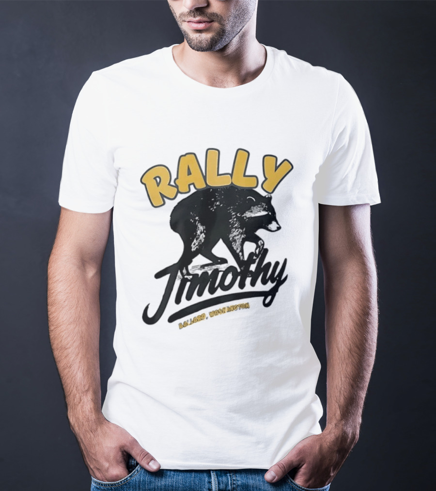 Rally Timothy Ballard Washington Black Raccoon T-Shirt