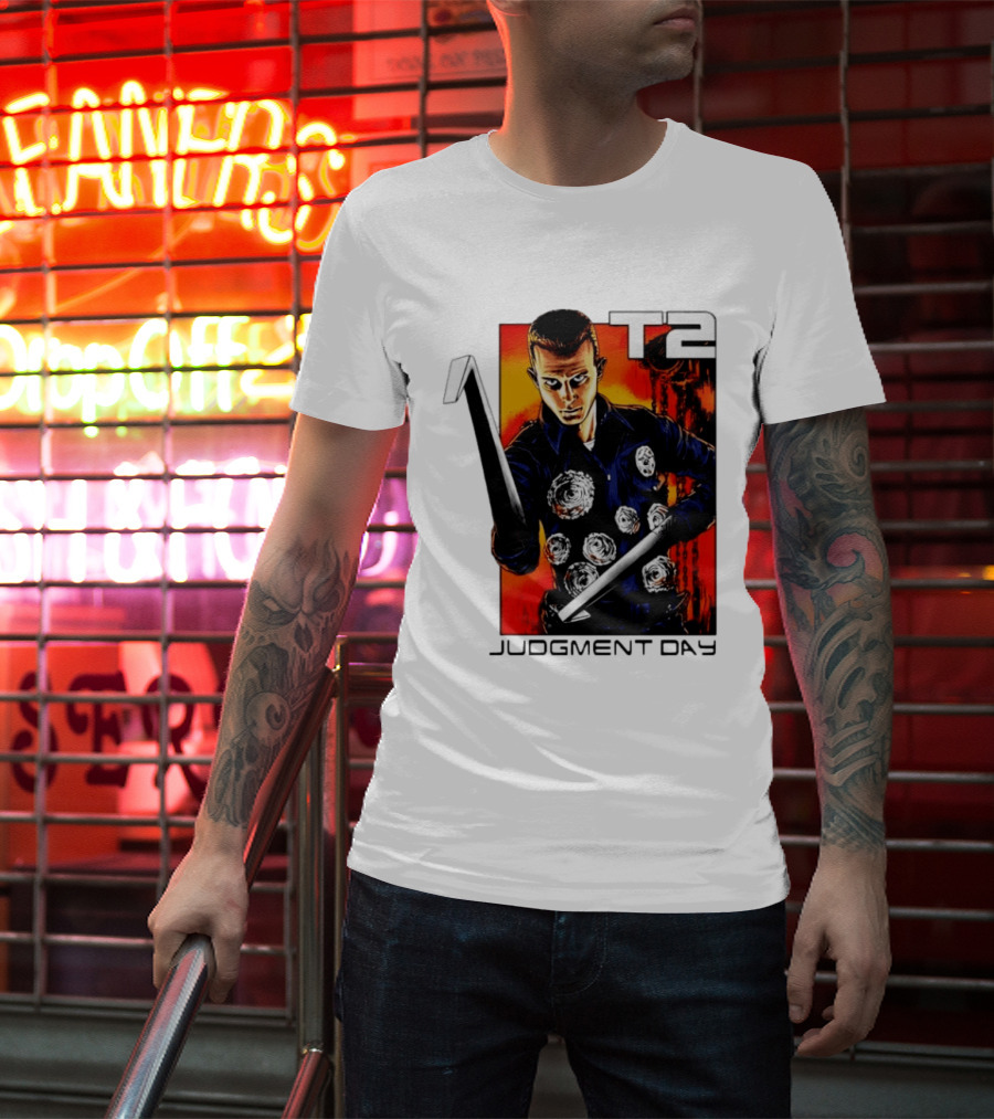 T2 Judgment Day 1000 Iconic Scene T-Shirt