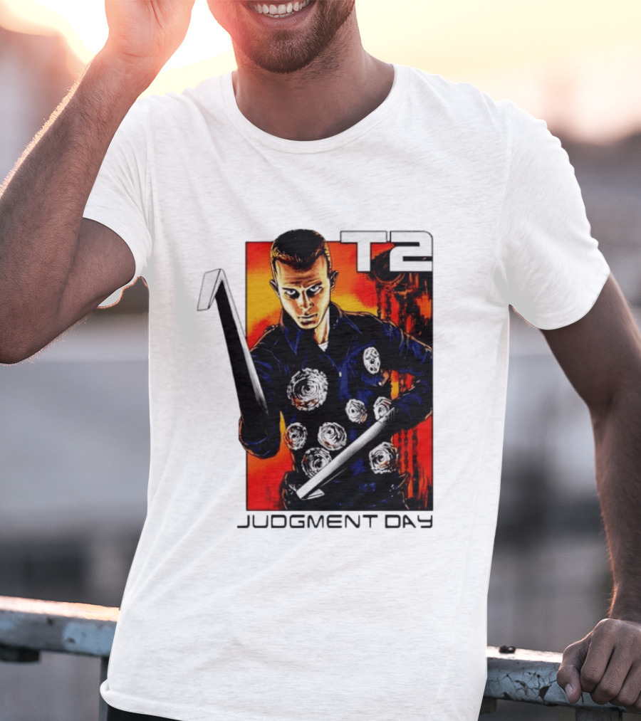 T2 Judgment Day 1000 Iconic Scene T-Shirt