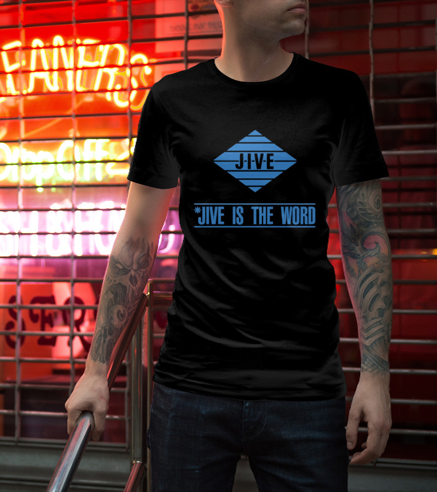 Jive Is The Word Iconic Music Label Recognition T-Shirt