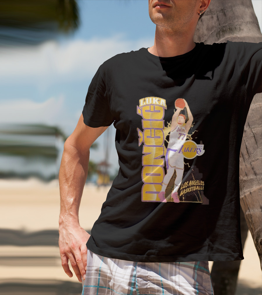 Los Angeles Lakers Luka Dončić Basketball 77 T-Shirt