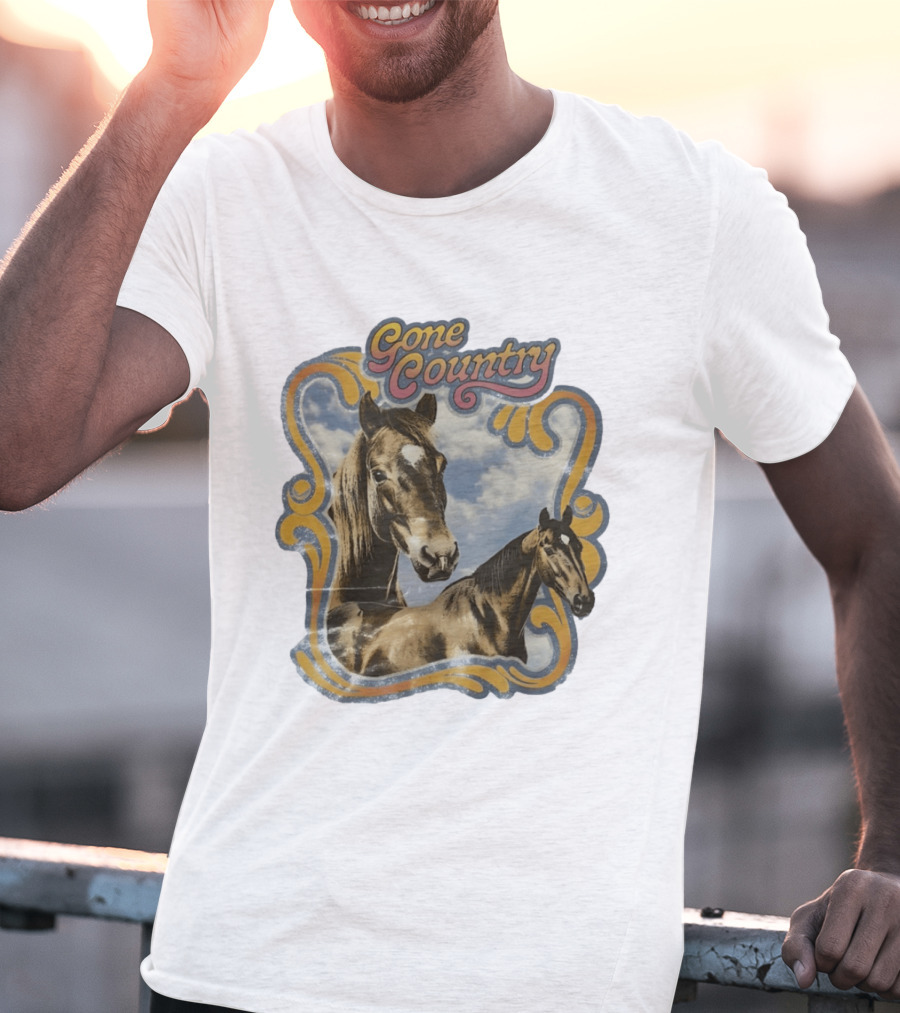 Gone Country Horses Levi's Western Equestrian T-Shirt