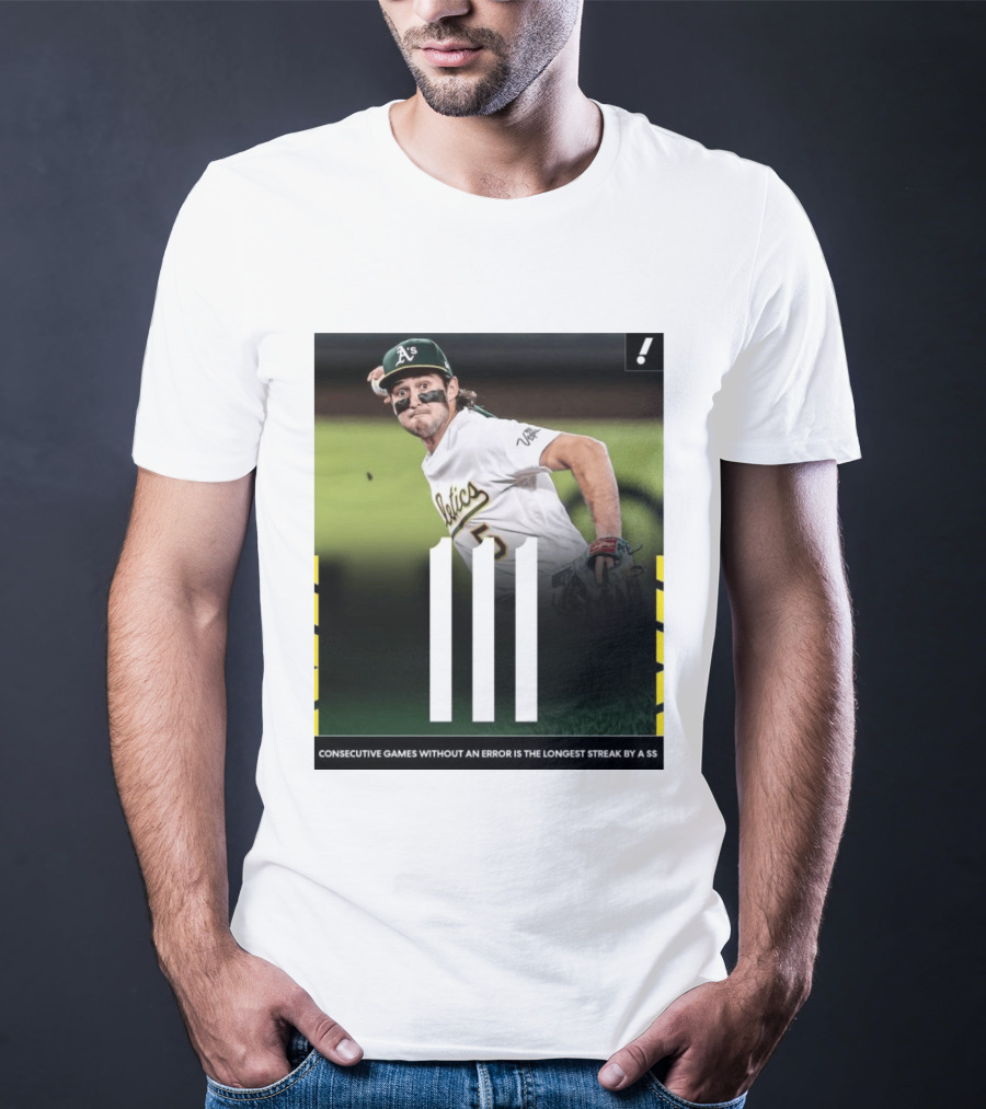 Jacob Wilson Athletics 111 Consecutive Errorless Games Record By Shortstop T-Shirt
