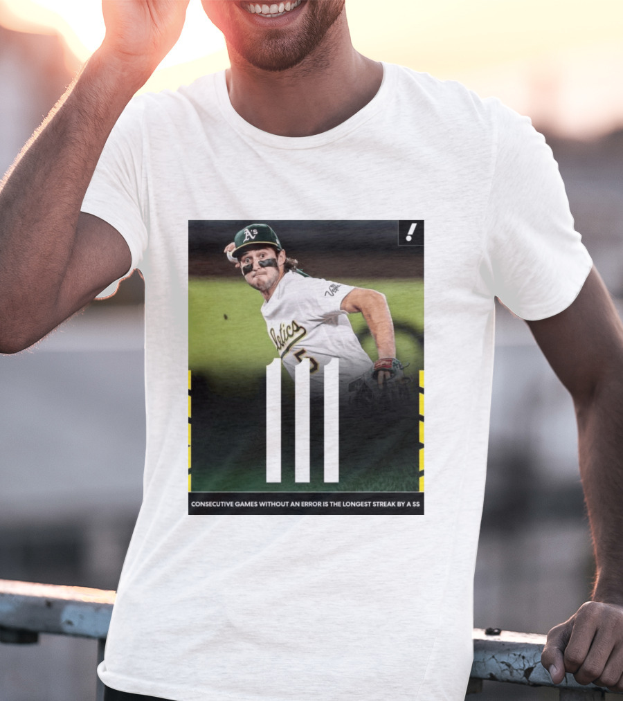 Jacob Wilson Athletics 111 Consecutive Errorless Games Record By Shortstop T-Shirt