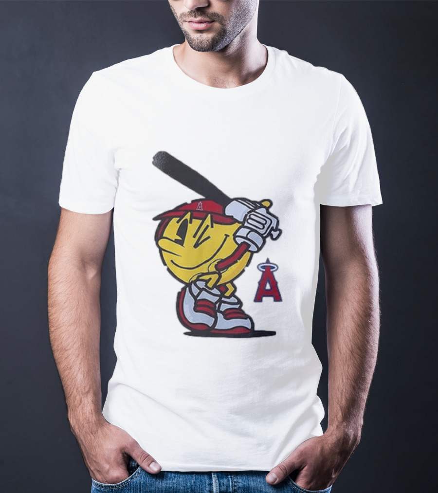 Los Angeles Angels Pacman Baseball T-Shirt