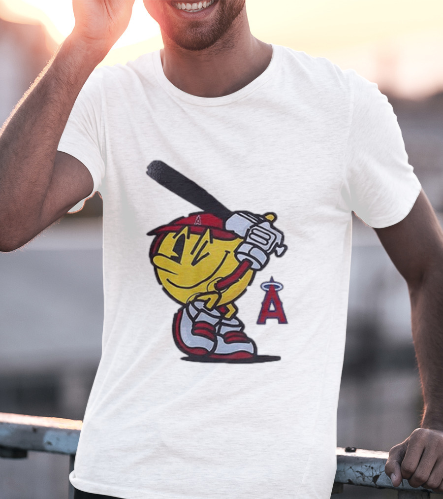 Los Angeles Angels Pacman Baseball T-Shirt