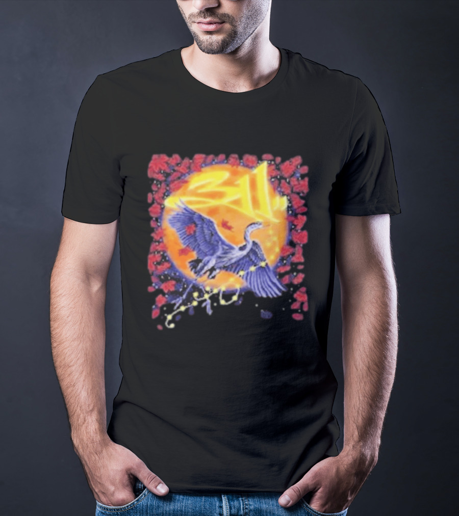 311 Band 2026 US Tour With Beach Weather Tunnel Vision Heron And Sun T-Shirt