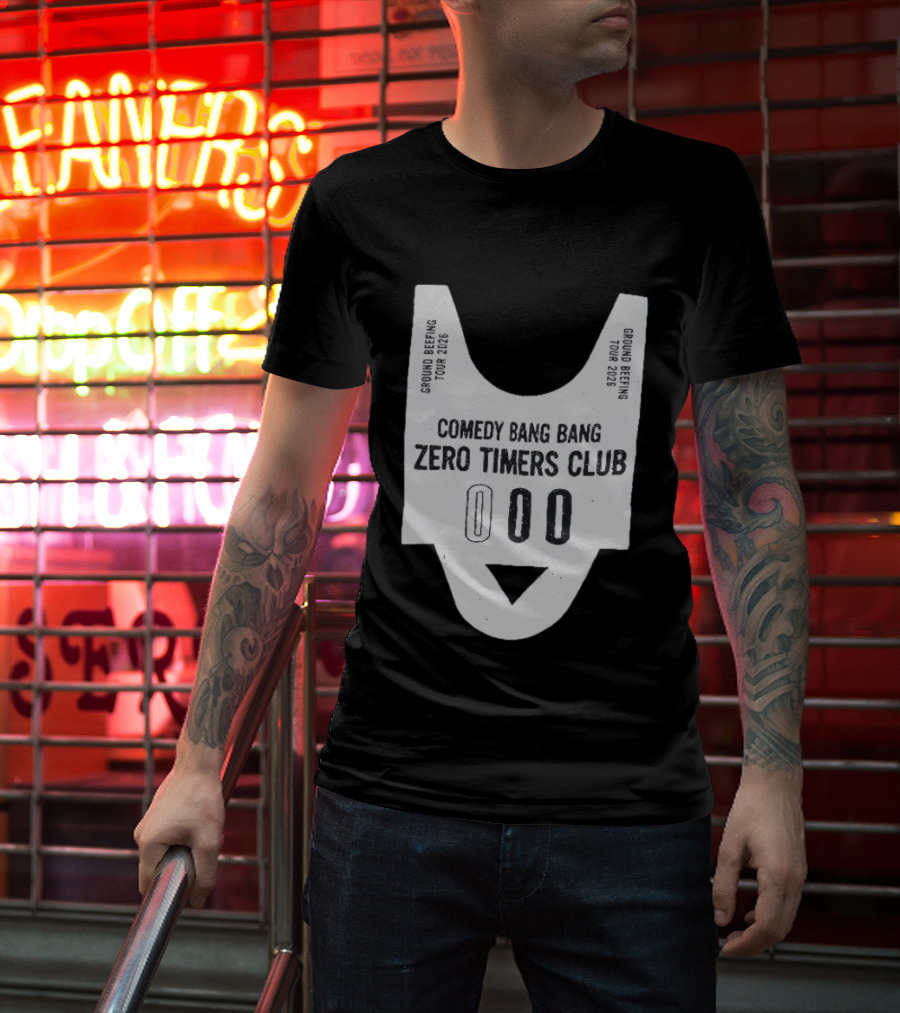 Comedy Bang Bang Zero Timers Club Ground Beefing Tour 2026 T-Shirt