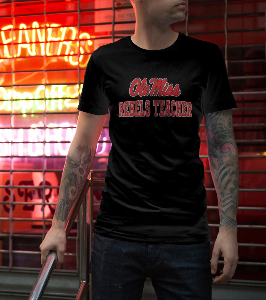 Ole Miss Rebels Teacher Football Fan T-Shirt