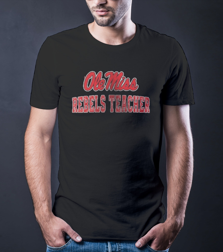 Ole Miss Rebels Teacher Football Fan T-Shirt