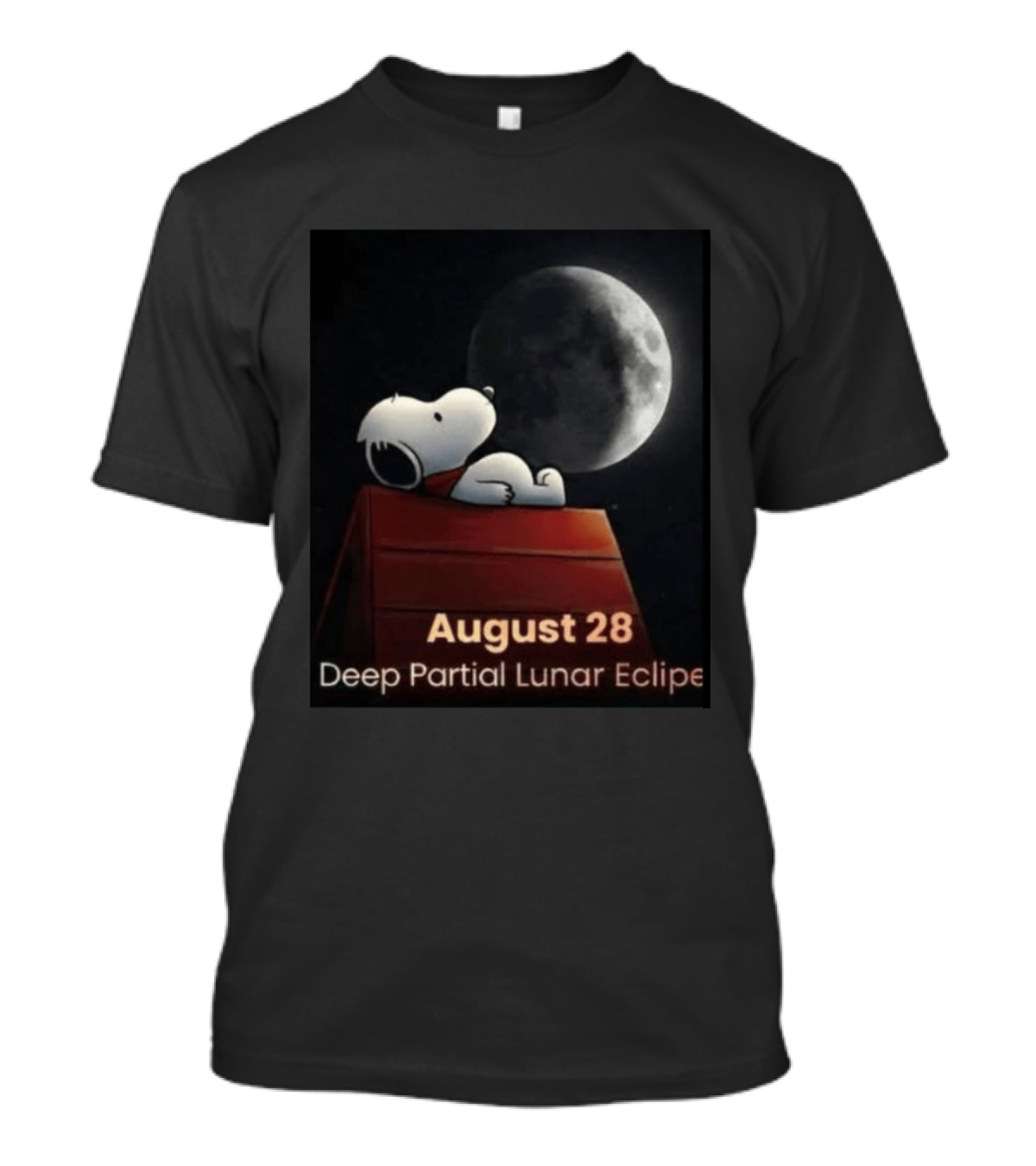 Snoopy August 28 Deep Partial Lunar Eclipse 2026 T-Shirt