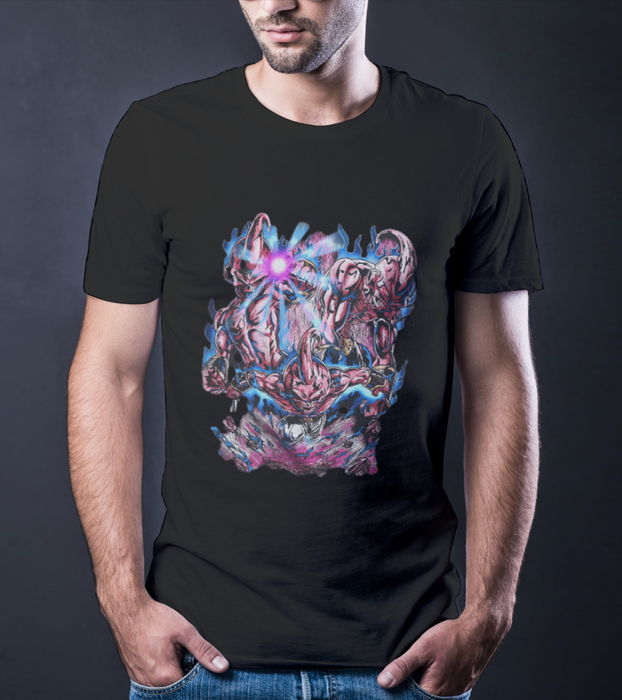 Dragon Ball Z Kid Buu Multiple Forms Energy Attack T-Shirt