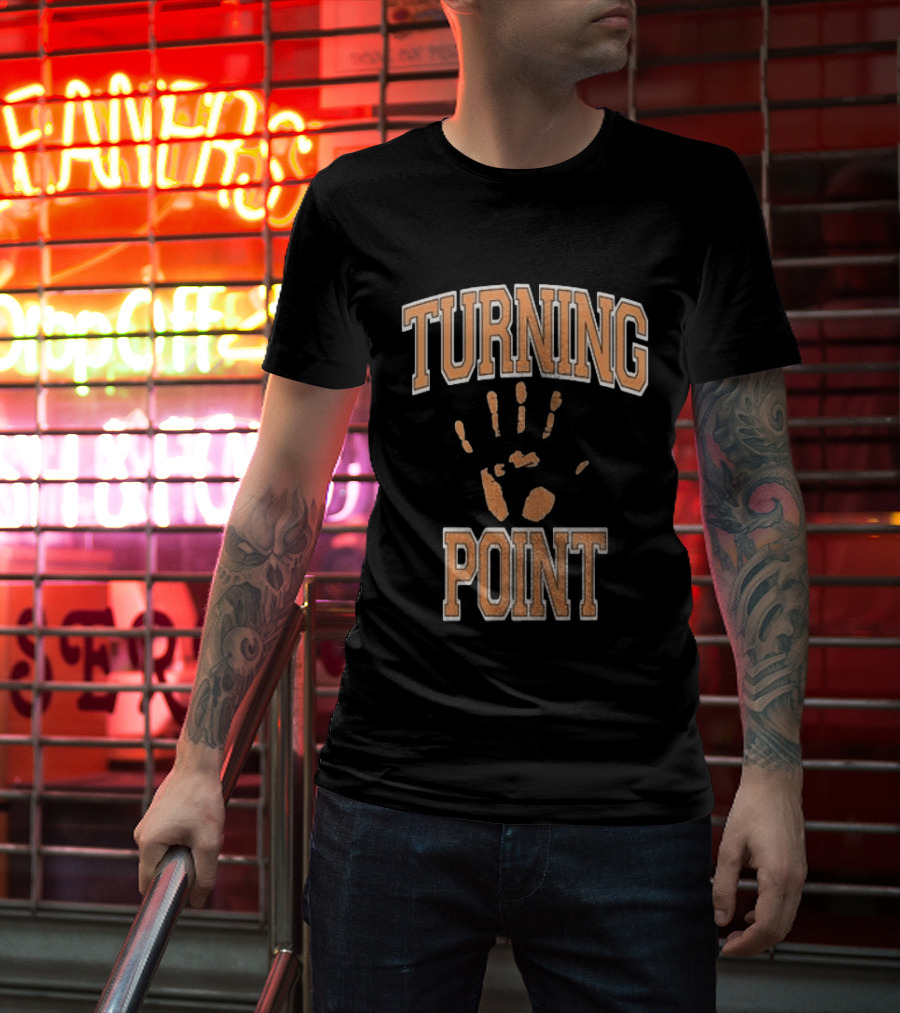 Turning Point Handprint Motivation Dawn Darkness T-Shirt