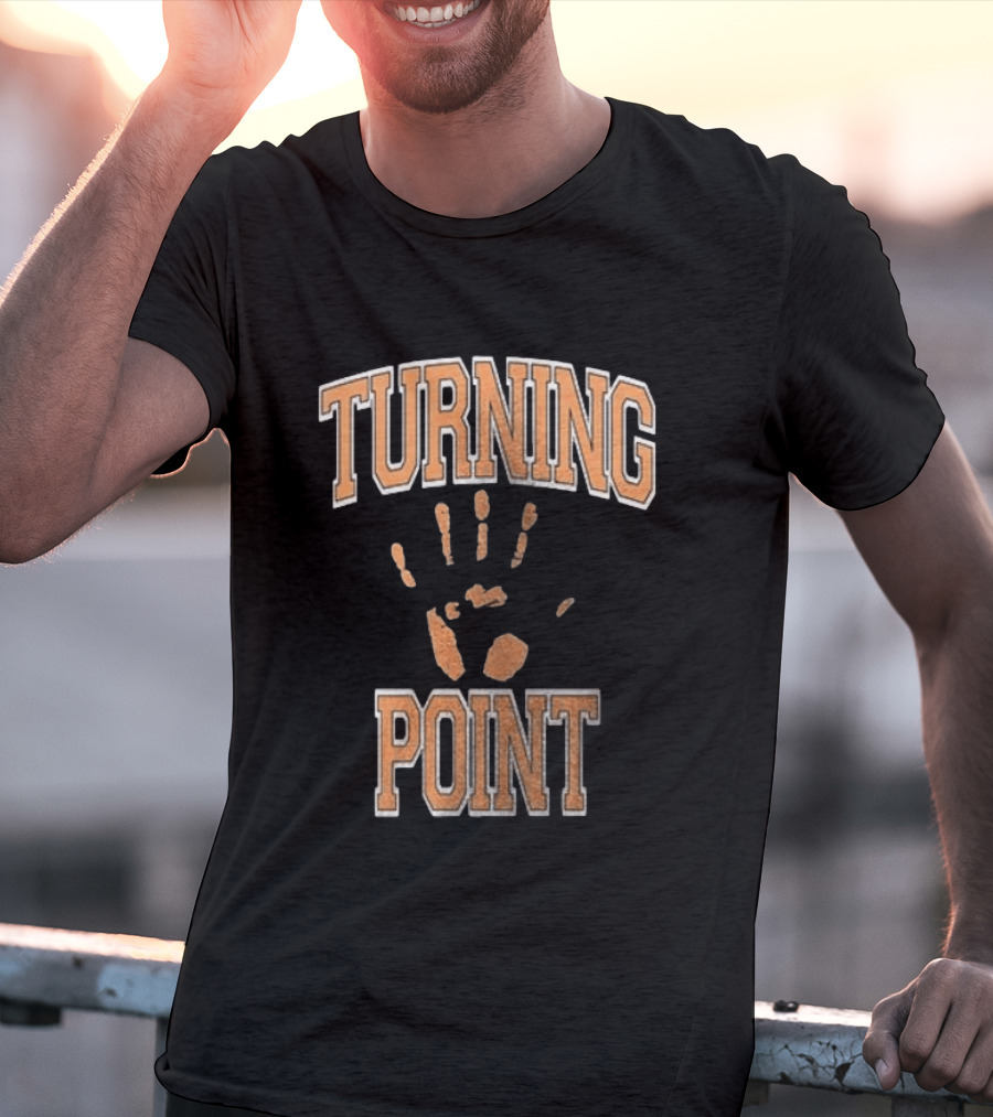Turning Point Handprint Motivation Dawn Darkness T-Shirt