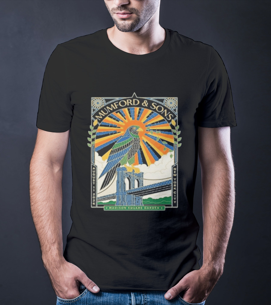 Mumford & Sons Madison Square Garden New York City August 11 2026 Event T-Shirt