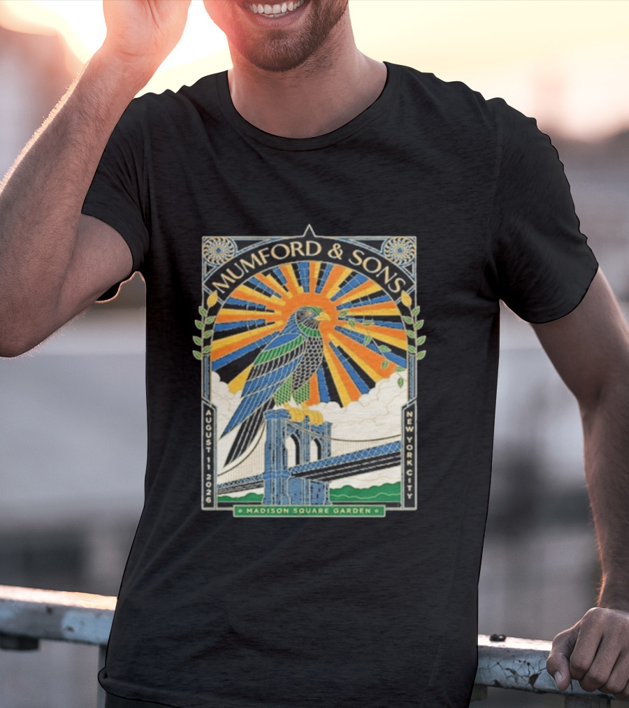 Mumford & Sons Madison Square Garden New York City August 11 2026 Event T-Shirt