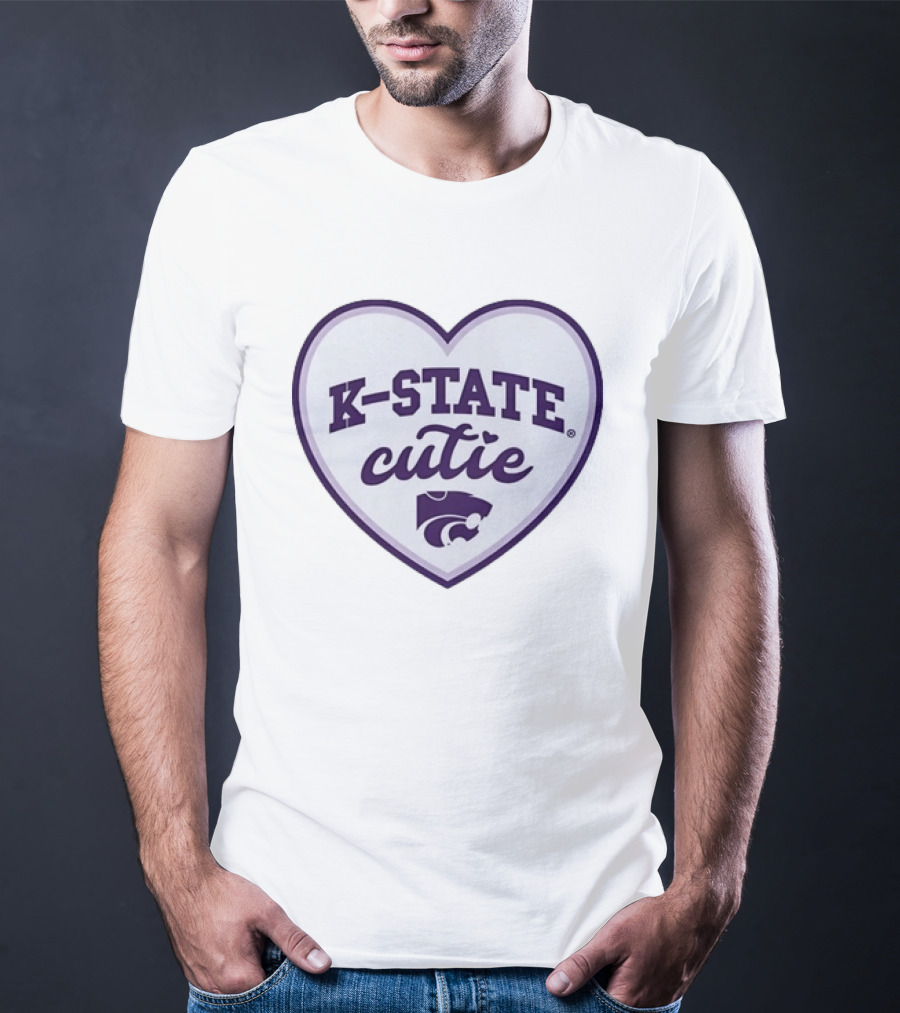 K State Cutie Heart Kansas State Wildcats T-Shirt