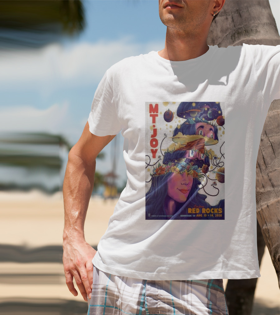 MT Joy Live At Red Rocks Morrison CO August 13 14 2026 S Tour T-Shirt